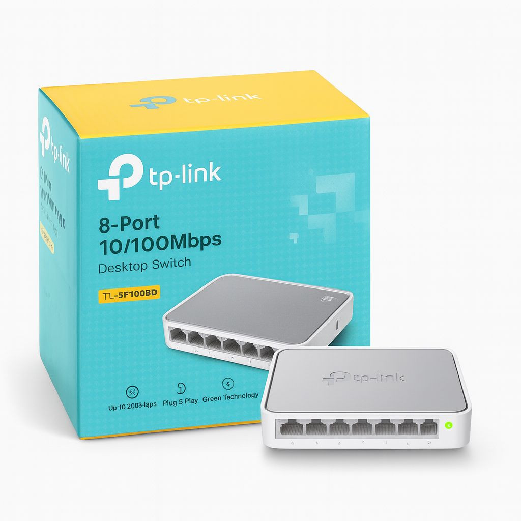 Kommutator TP-Link TL-SF1008D 8-Port 10/100Mbps