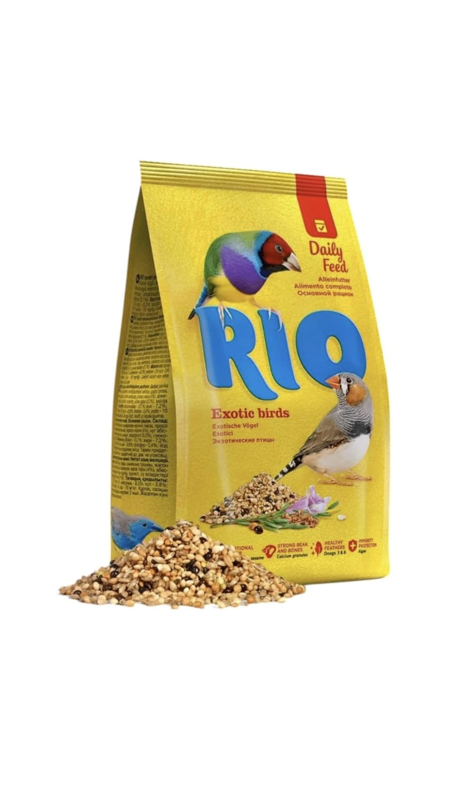 Quru yem Rio ekzotik quşlar üçün, 500 q