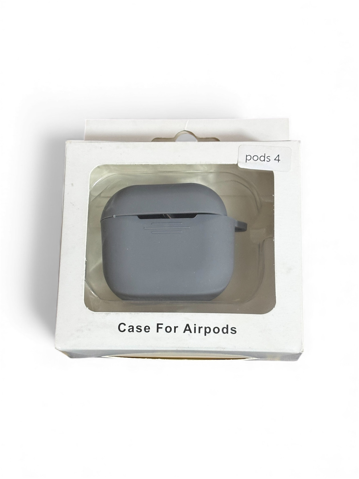 Qulaqlıq üçün çexol Apple AirPods 4 üçün, silikon, boz