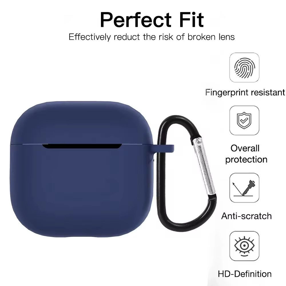 Çexol No Brand qulaqlıq AirPods Pro 3 üçün, silikon, göy