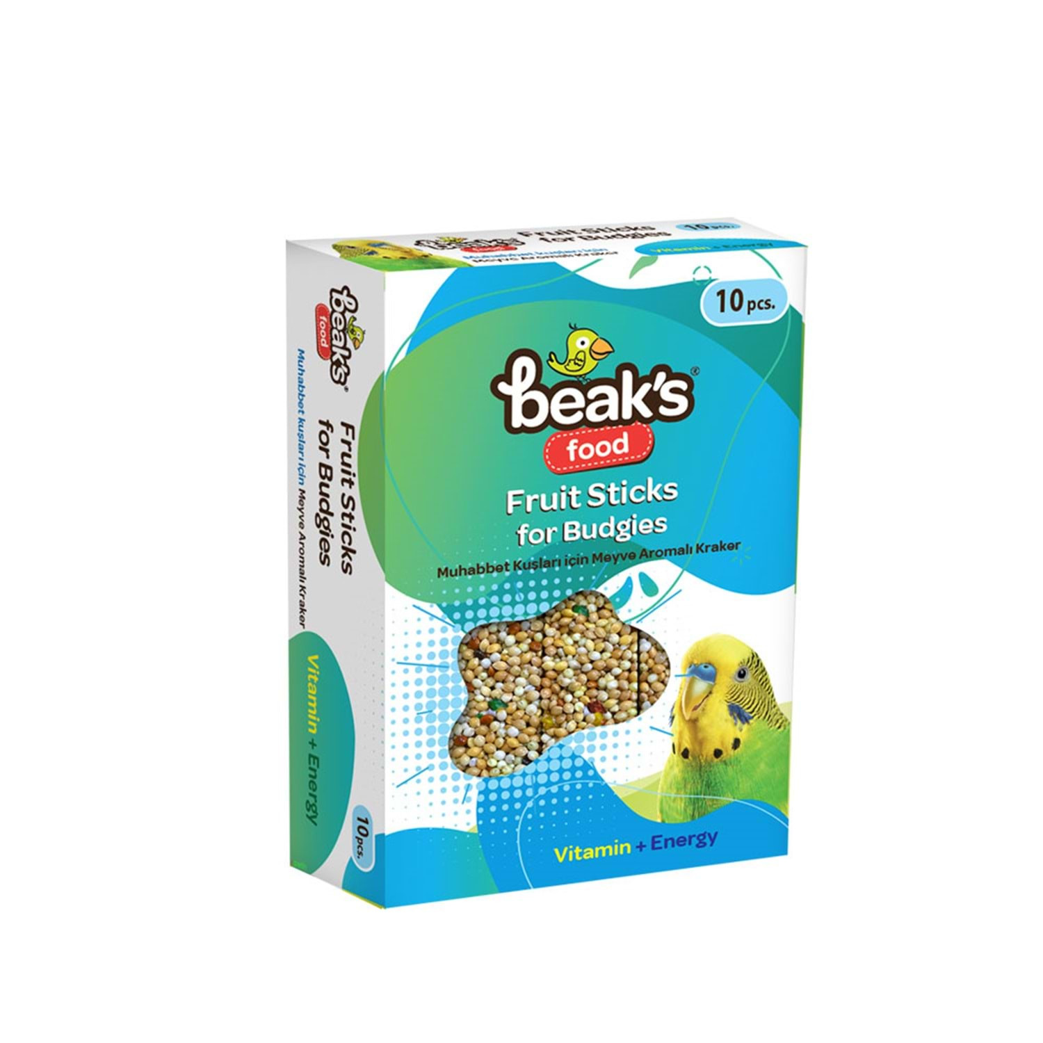 Quşlar üçün krekerlər Beaks Fruit Sticks, 1 əd