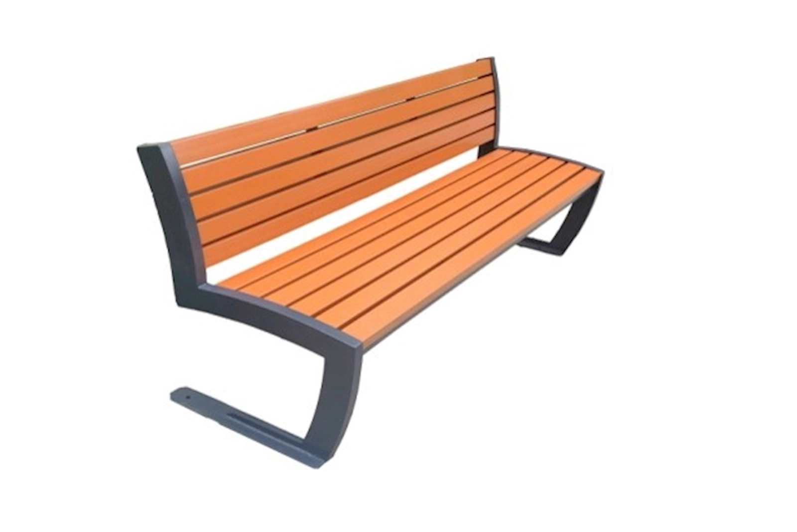 Kompozit skamya Azpark APP-10, qəhvəyi, kompozit/metal, 180x60x85 sm