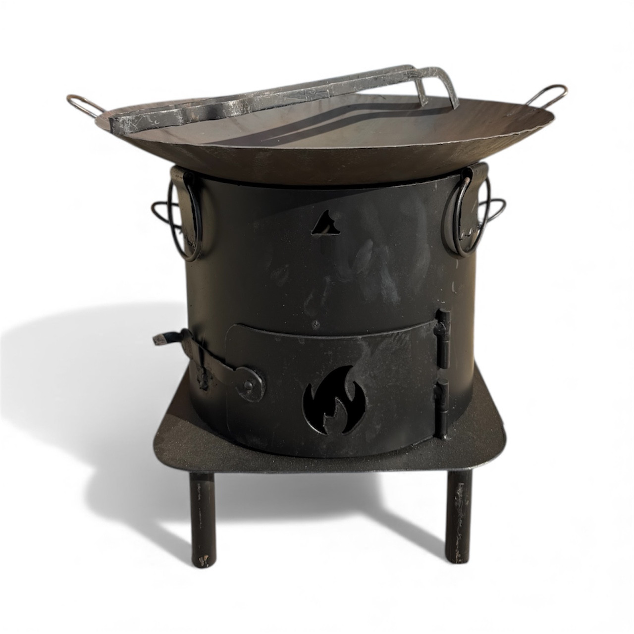 Soba və sac dəsti, metal, qara