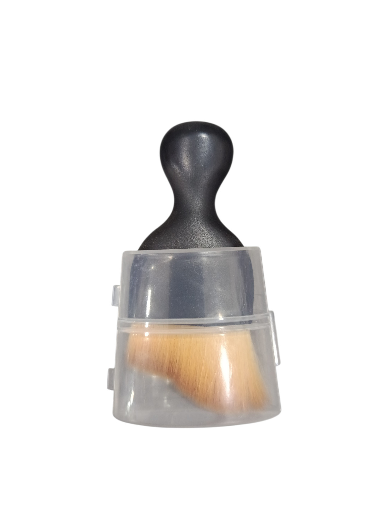 Qablı yumşaq fırça, plastik, qara
