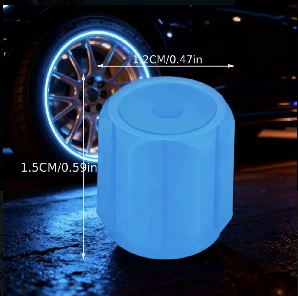 Nəqliyyat təkər klapanları üçün fosforlu qapaqlar/Valve cap/ 4 ədəd. Çeşiddədir