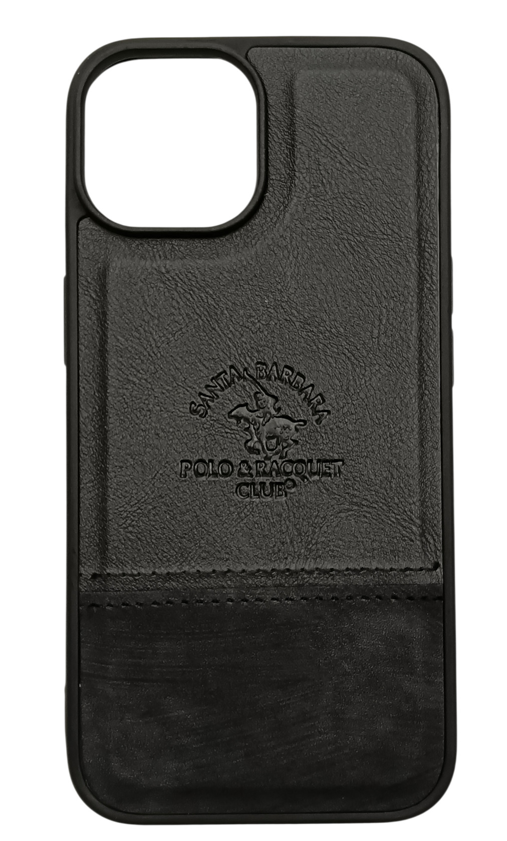 Çexol Santa Barbara Polo&Racquet Club Apple iPhone 15 üçün, qara