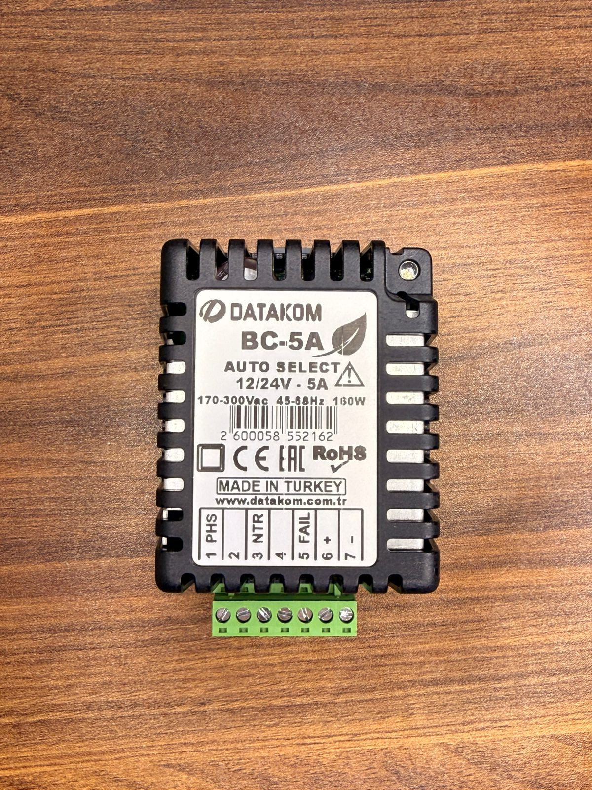 Akkumulyator şarj cihazı və enerji təchizatı modulu Datakom BC-5A - DATAKOM BC-5A