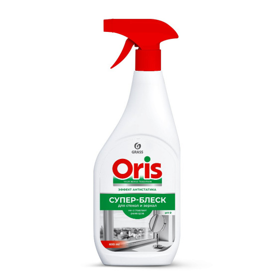 Güzgü və şüşələr üçün parıldadıcı vasitə Grass Oris Super Shine, 600 ml