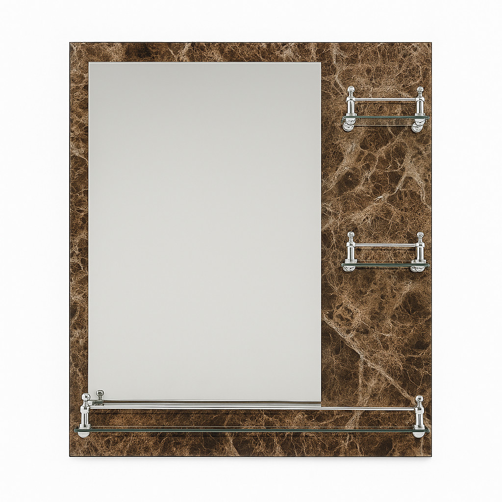 Divar güzgüsü hamam üçün ES-23423 qəhvəyi