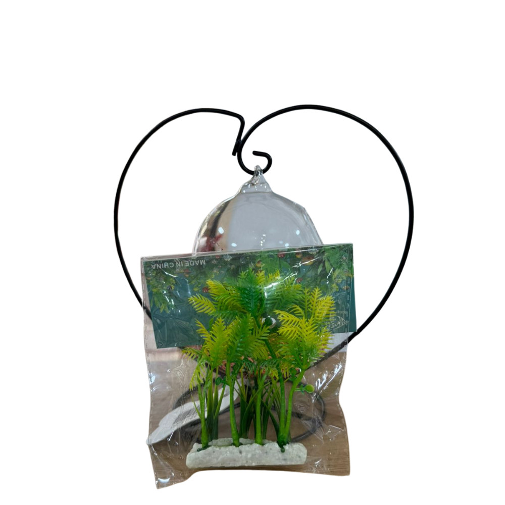 Akvarium üçün süni bitki 9, yaşıl