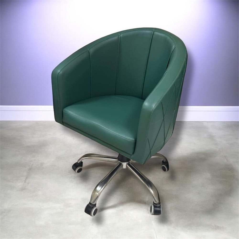 Kreslo salon üçün, təkərli, yaşıl Csmtcbrzl_1040