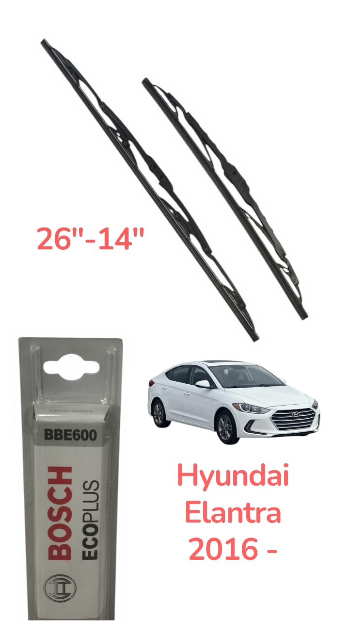 Avtomobil üçün şüşə silənlər Bosch Hyundai Elantra 2017 üçün