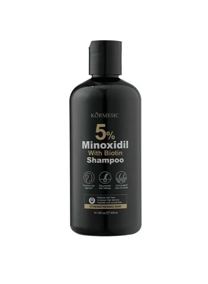 Şampun saç tökülməsinə qarşı Kormesic 5% Minoxidil with Biotin 300 ml