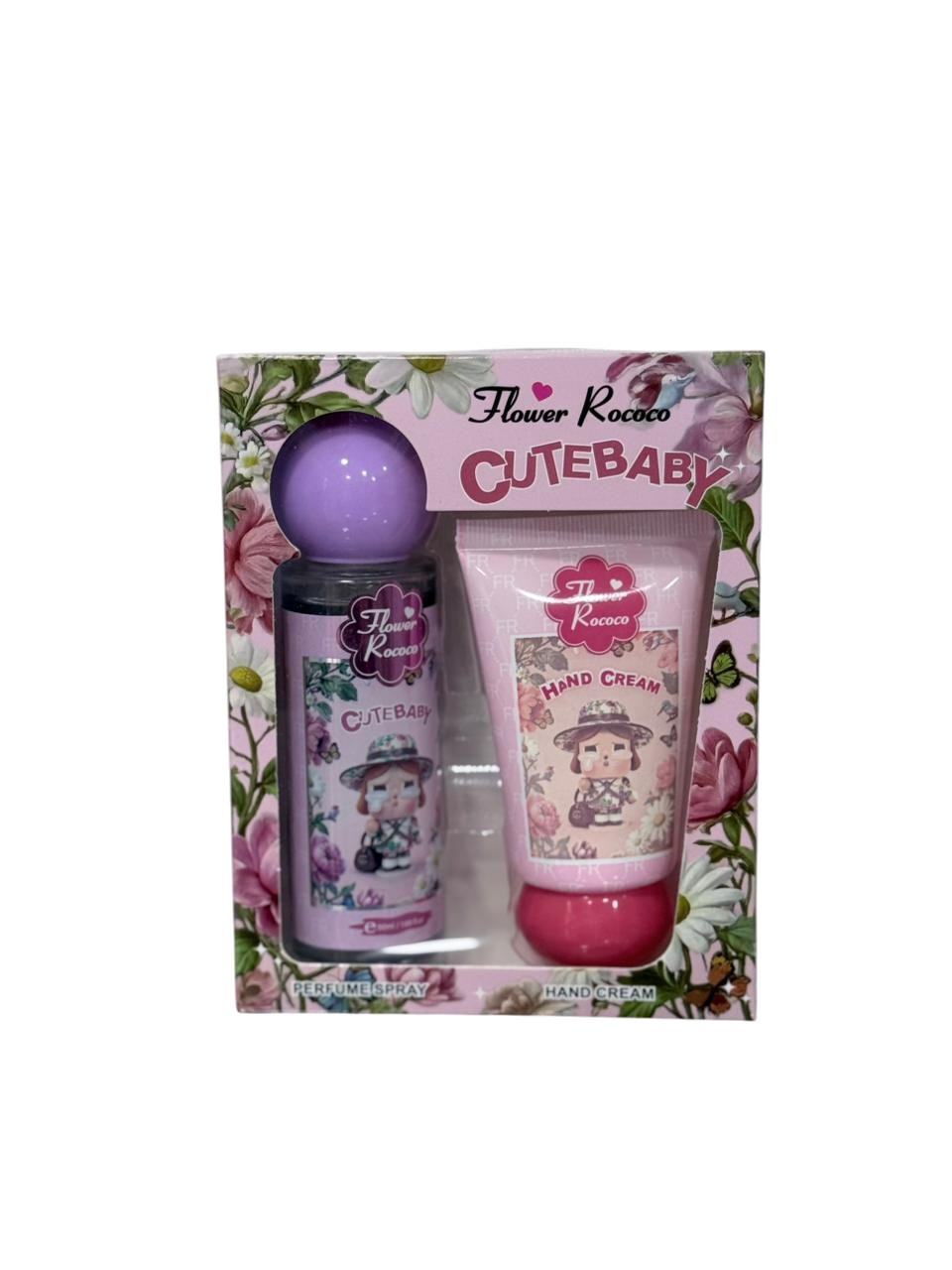 Uşaqlar üçü ətir suyu Flower Rococo Cute Baby (ətir spreyi + əl kremi)