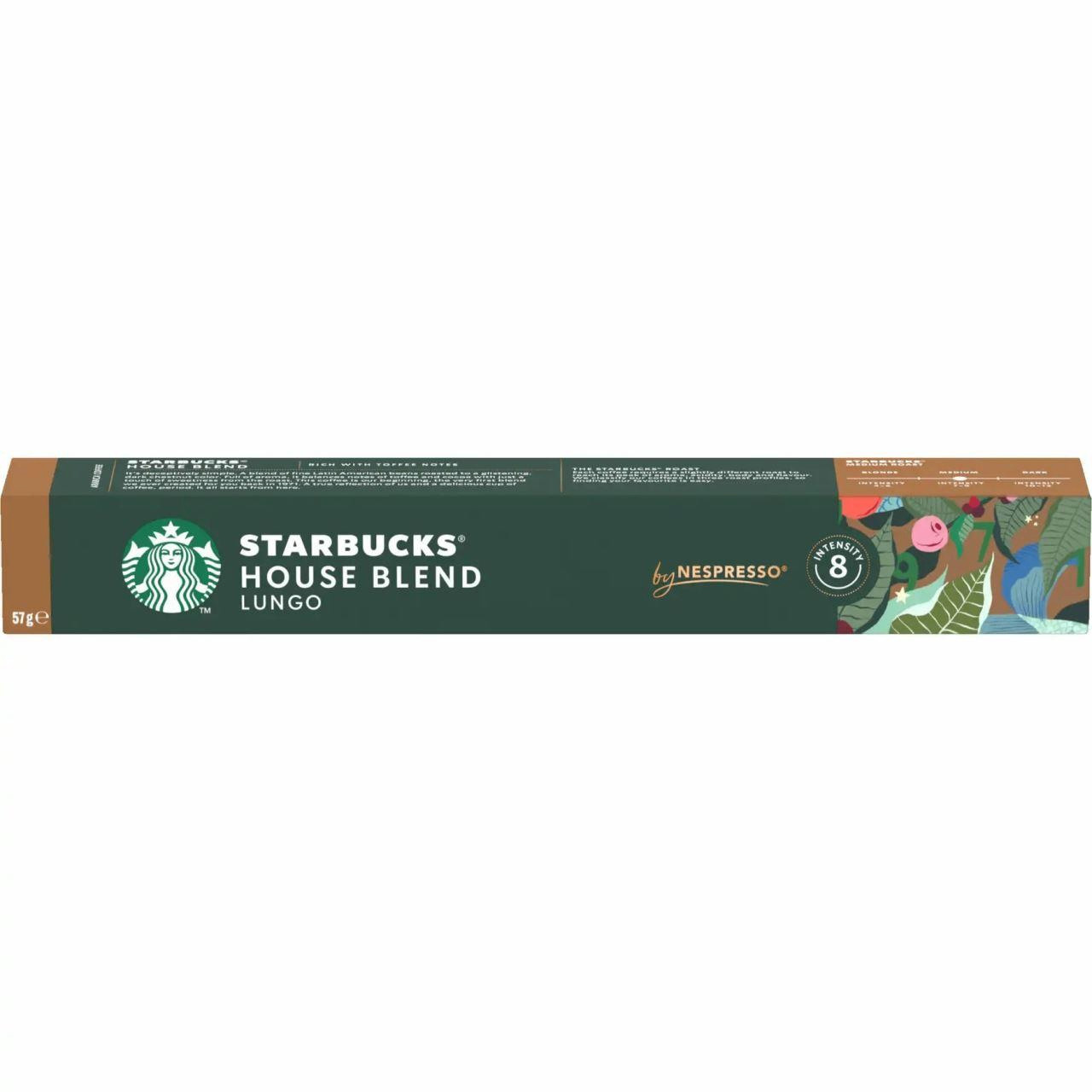 Qəhvəbişiricilər üçün kapsullar Starbucks Nespresso Lungo 10 Kaps