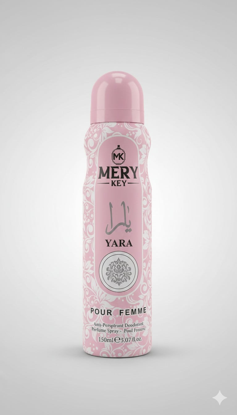 Dezodorant-antiperspirant Mery Key Yara Pour Femme, 150 ml