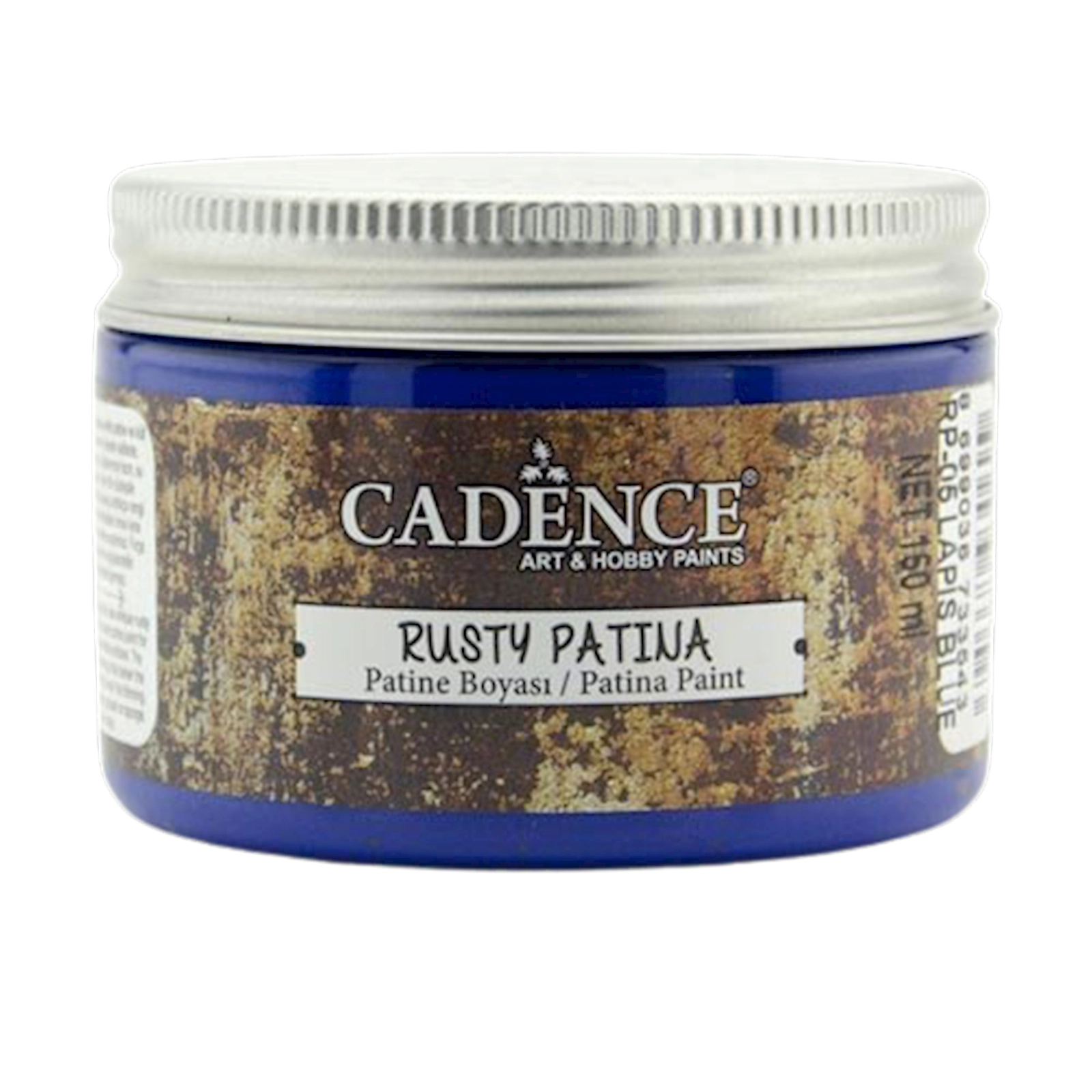 Patina və pas effektli boya Cadence Rusty Patina, Lapis Blue, göy, 150 ml