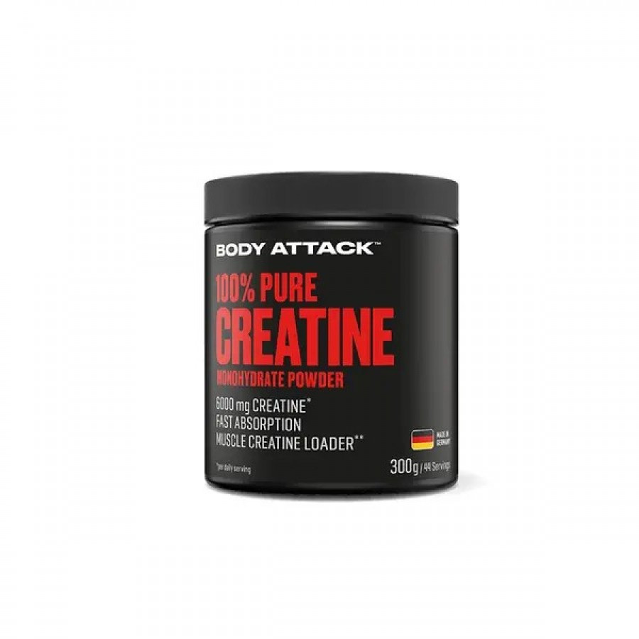 Kreatin Body Attack 100% Pure Creatine Monohydrate, 300 q