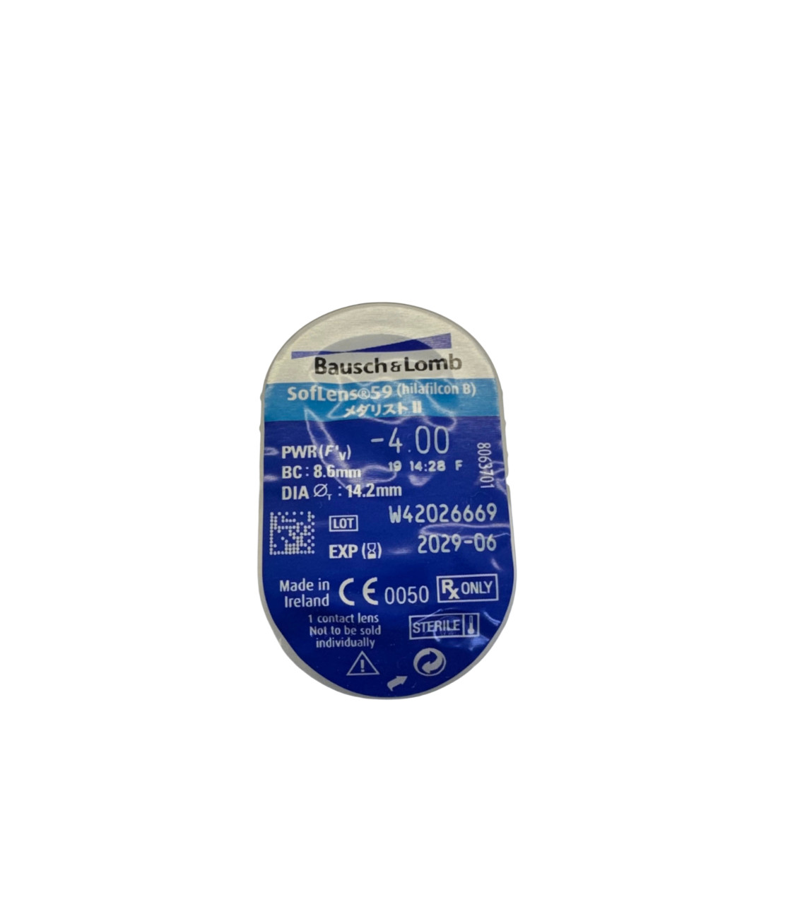 Optik linzalar Bausch & Lomb Softlens -4.00/8.6/14.2