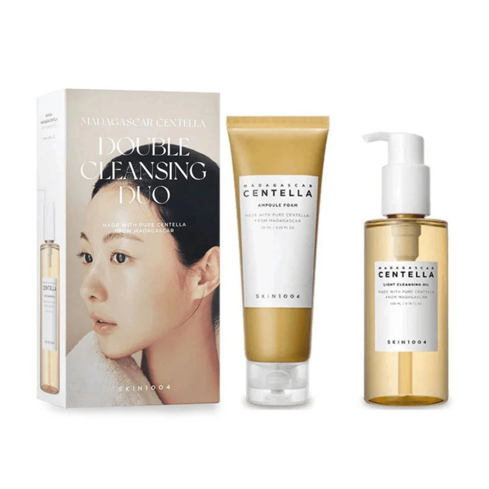 Dəst üz təmizləyici Skin1004 Madagascar Centella Double Cleansing (Köpük 150 ml + Yağ 200 ml) - 8809913830641