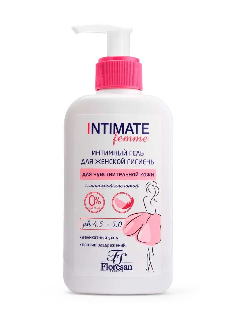 İntim gigiyena üçün gel Floresan Cosmetic Intimate Sensitive F544 250 ml
