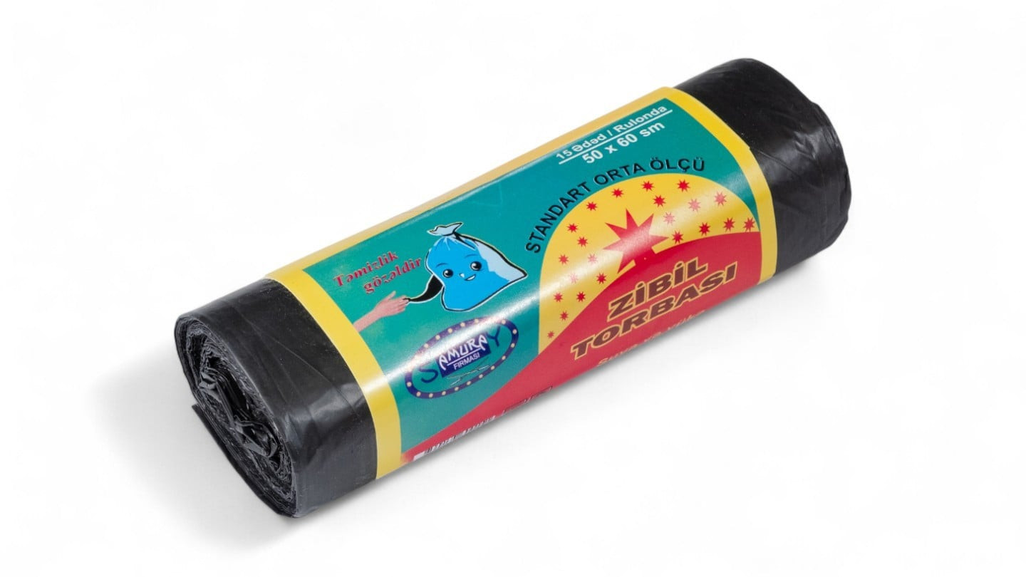 Zibil torbası 50x60 sm, 1 rulon