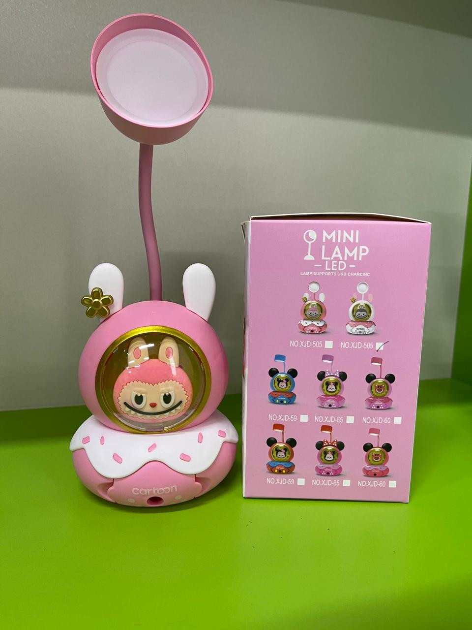 Uşaq lampası Mini, plastik, çəhrayı