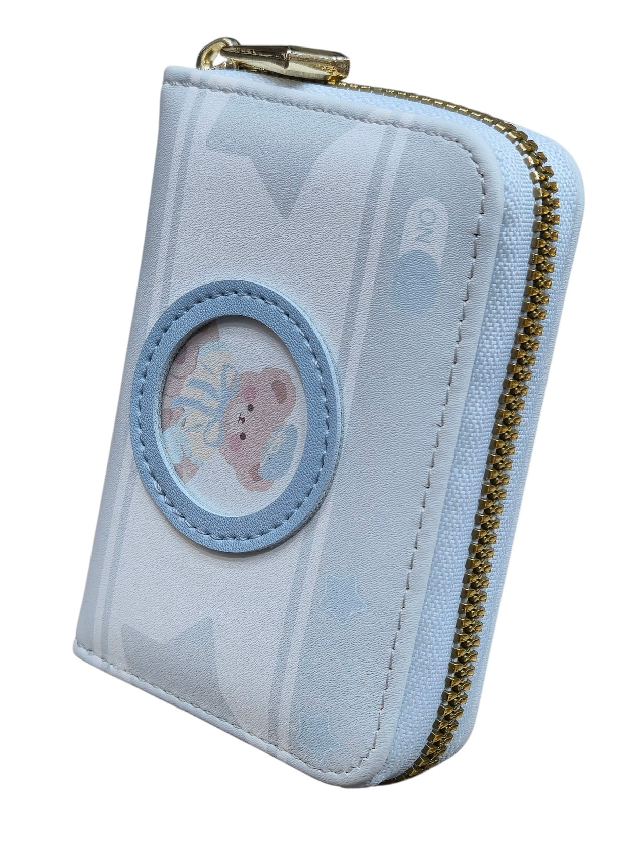 Kredit kartları qabı qızlar üçün, poliuretan, 10 bölmə, mavi - Yadas_1384-G017_Blue