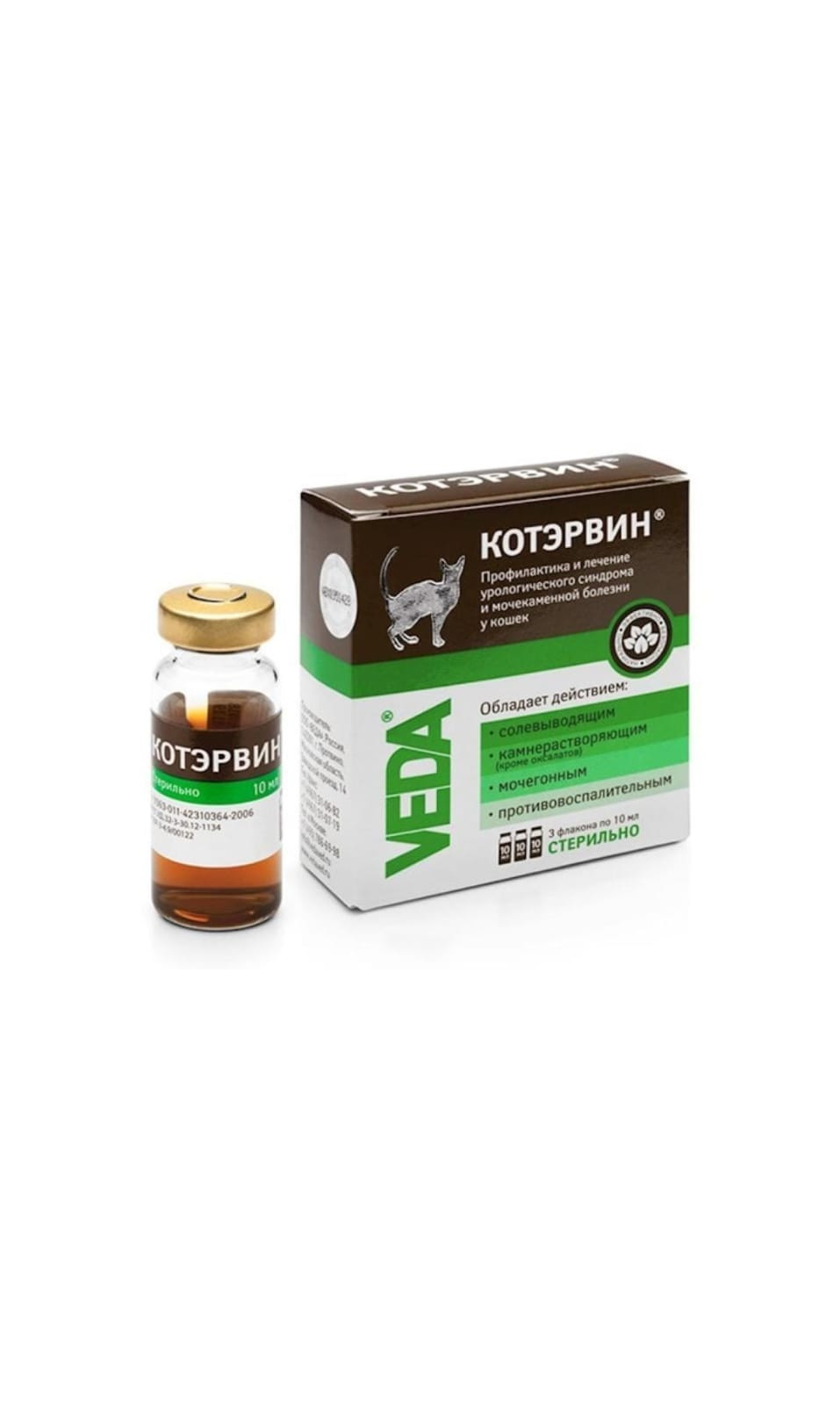 Сövhər Veda Котэрвин pişiklər üçün, 10 ml, 1 əd