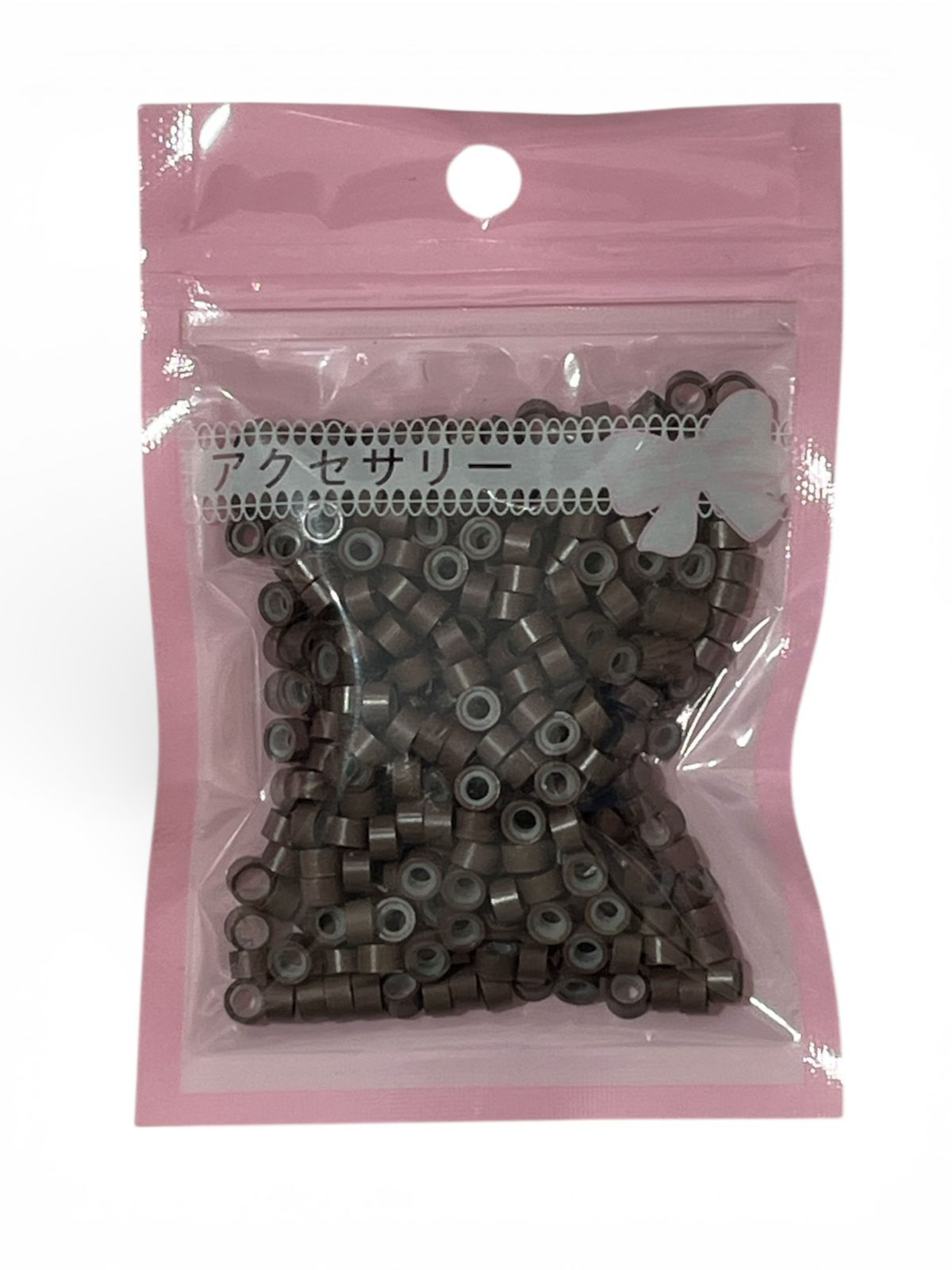 Saç qaynağı üçün rezinli muncuqlar 8290, qəhvəyi