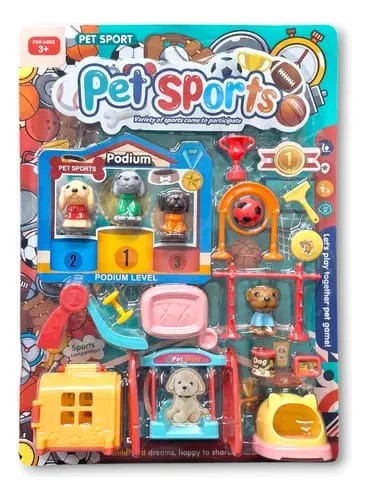 Oyun dəsti Pet Sports, rəngbərəng, 3+ yaş