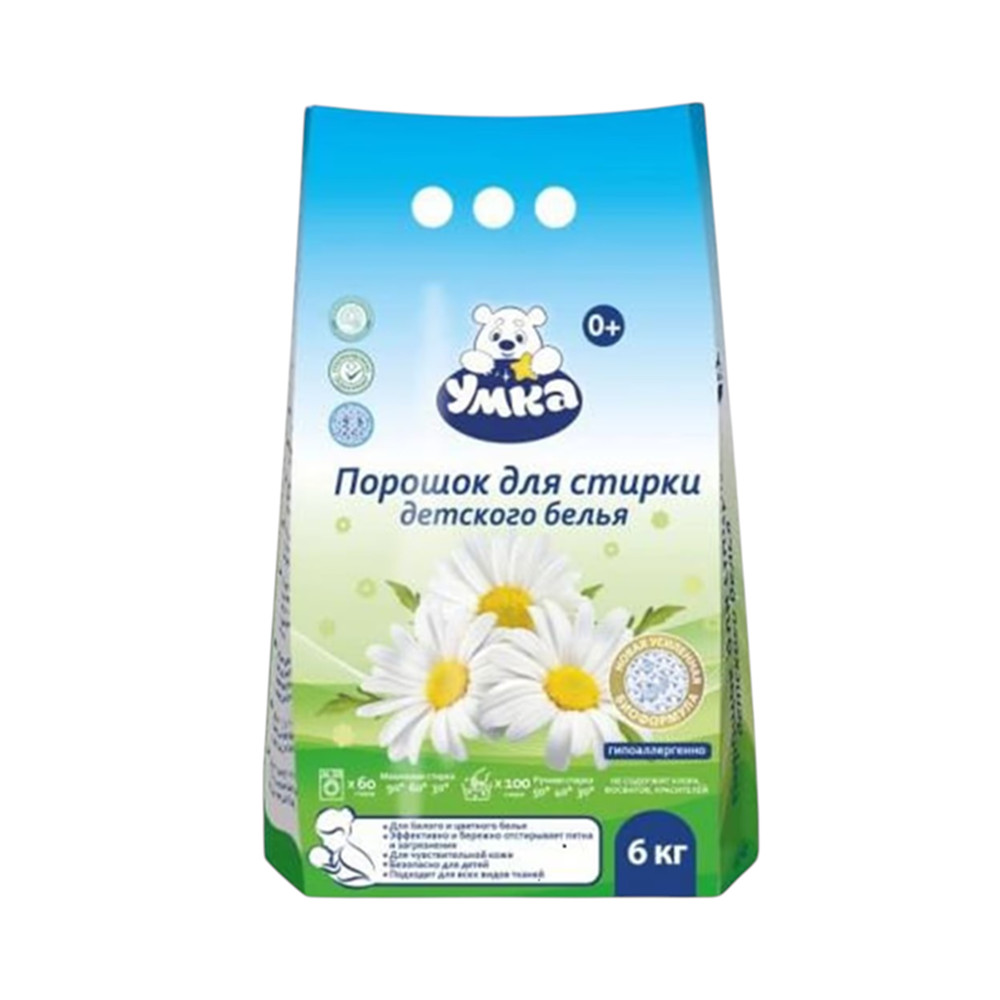 Uşaq paltarı üçün yuyucu toz Умка, 6 kq