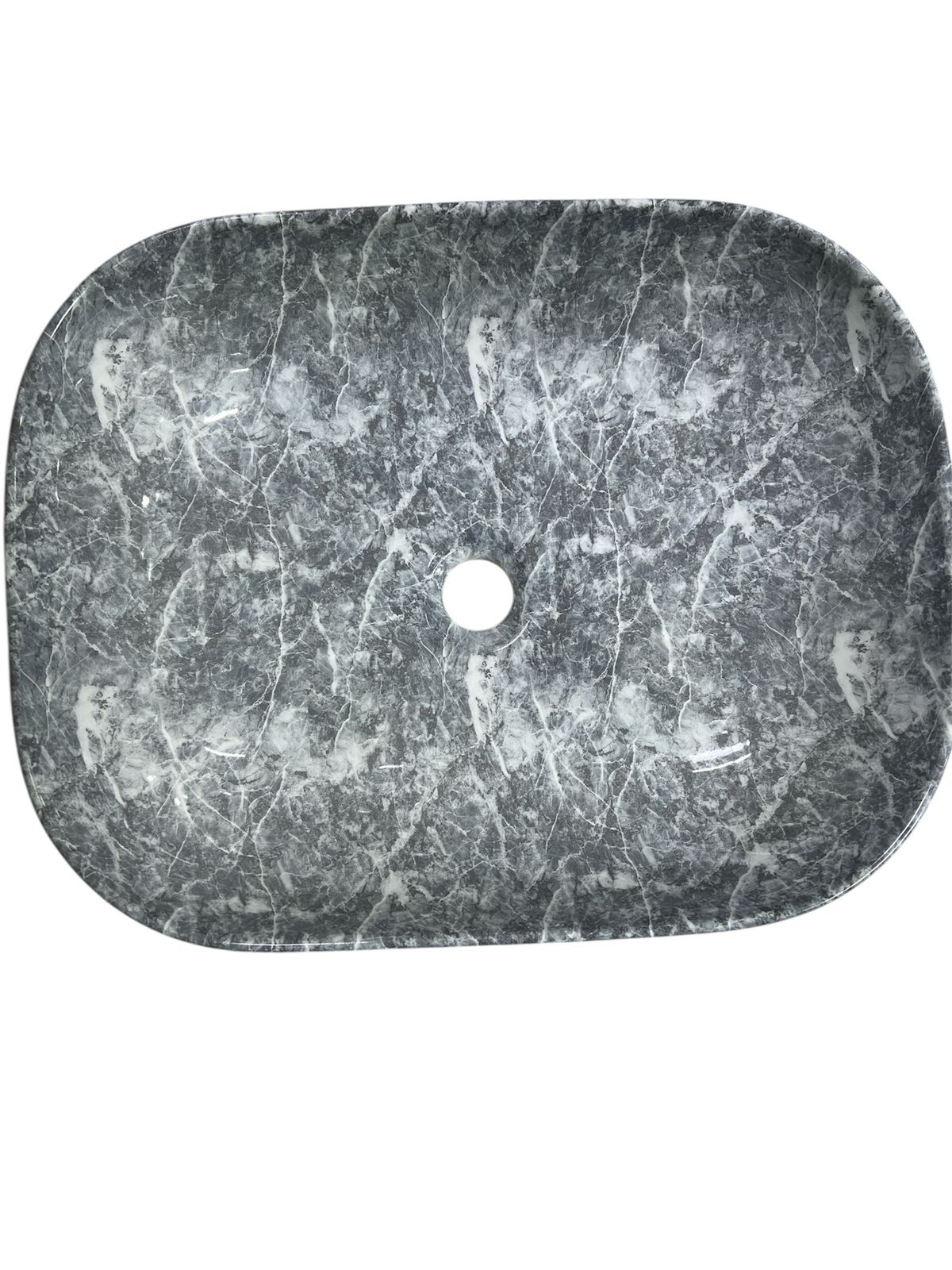Çanaq ms034, keramika, boz, 50x15x13 sm