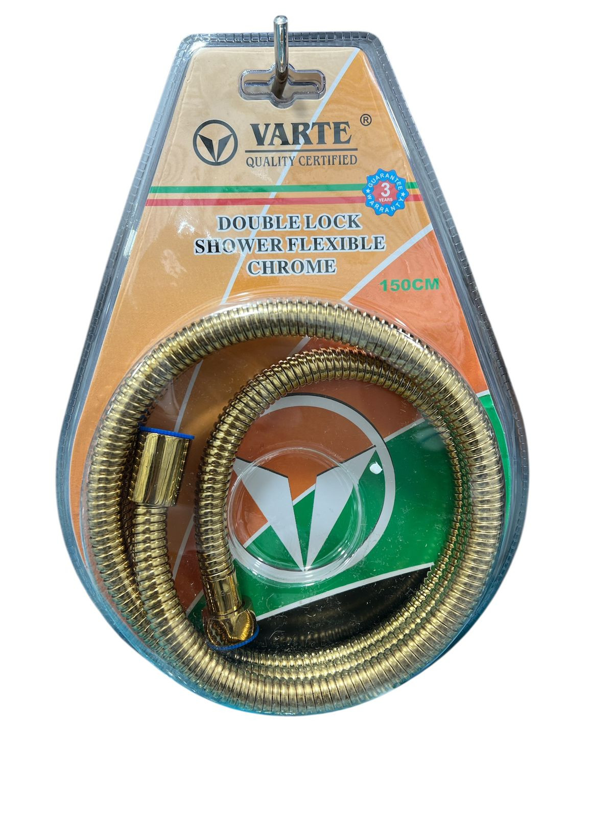 Duş şlanqı Varte ms035, metal, qızılı, 1.5 m