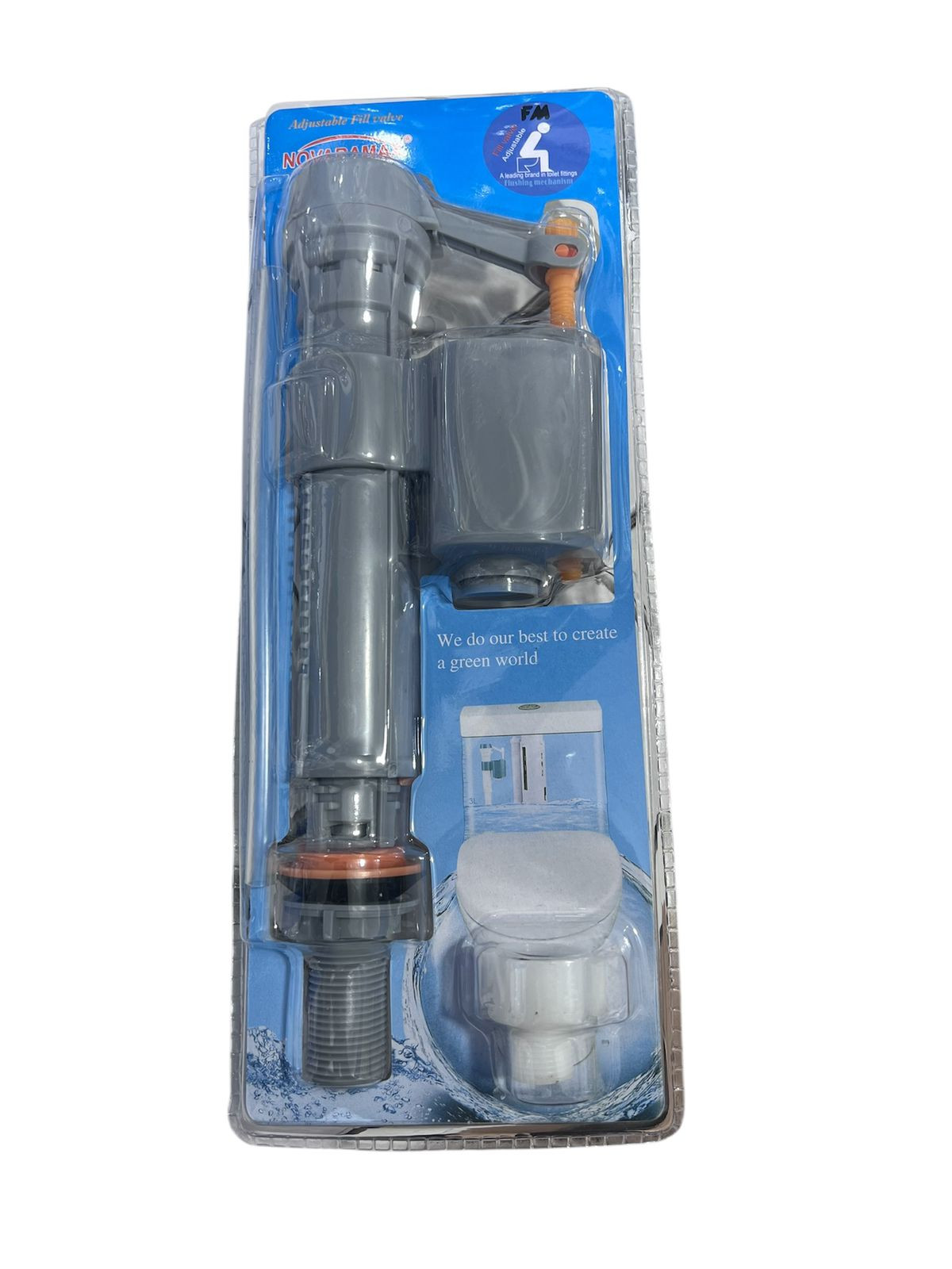 Tualet bakı üçün armatur, polipropilen, boz