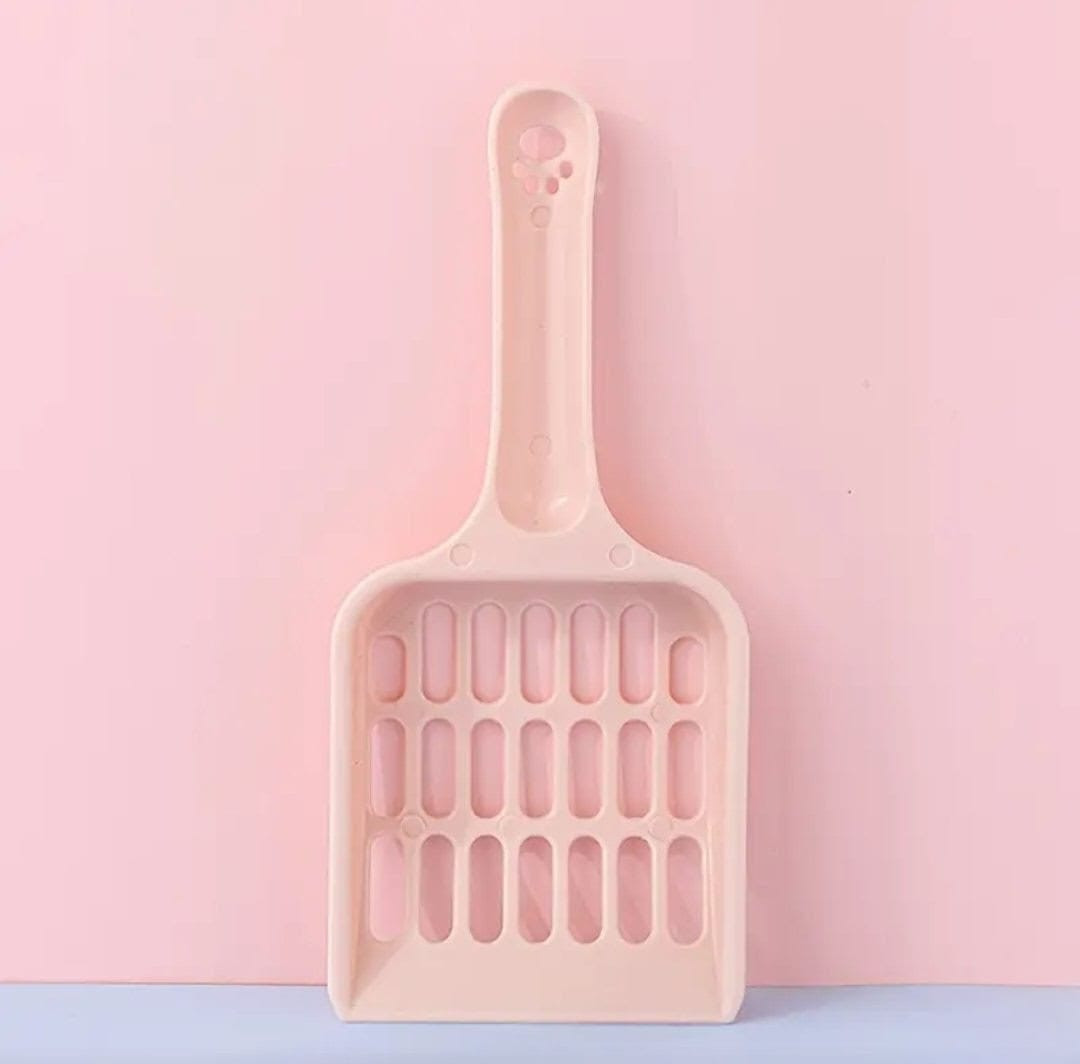 Kürəkcik pişik tualeti üçün, plastik, çəhrayı