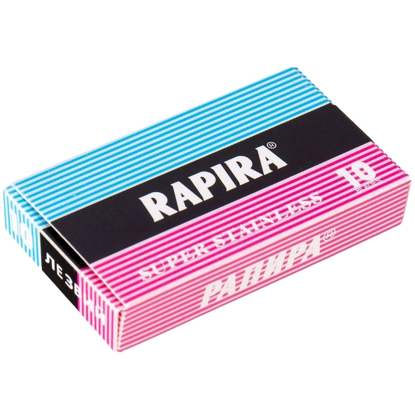 Dəyişdirilə bilən ülgüclər Rapira Super stainless, 10 əd