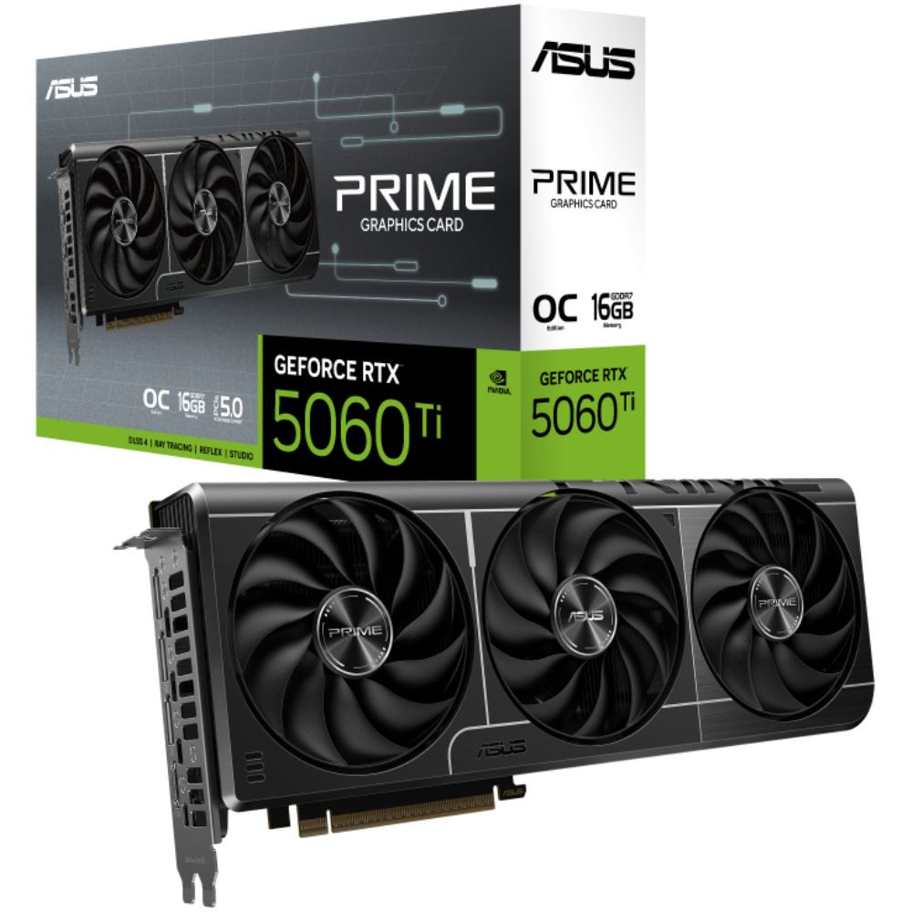 Video kart ASUS PRIME GeForce RTX 5060Ti 16GB GDDR7 OC Edition PRIME-RTX5060TI-O16G