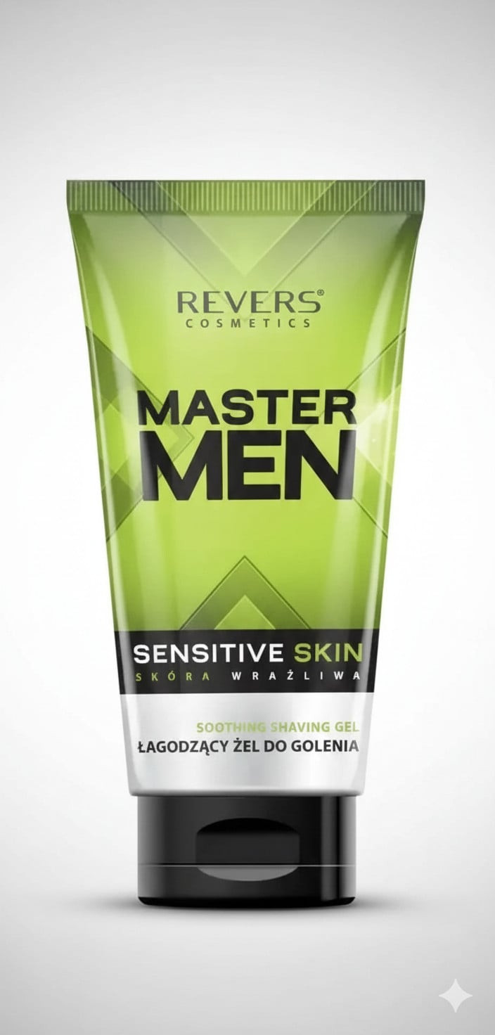Təraş üçün gel Revers Master Men həssas dəri üçün, 150 ml