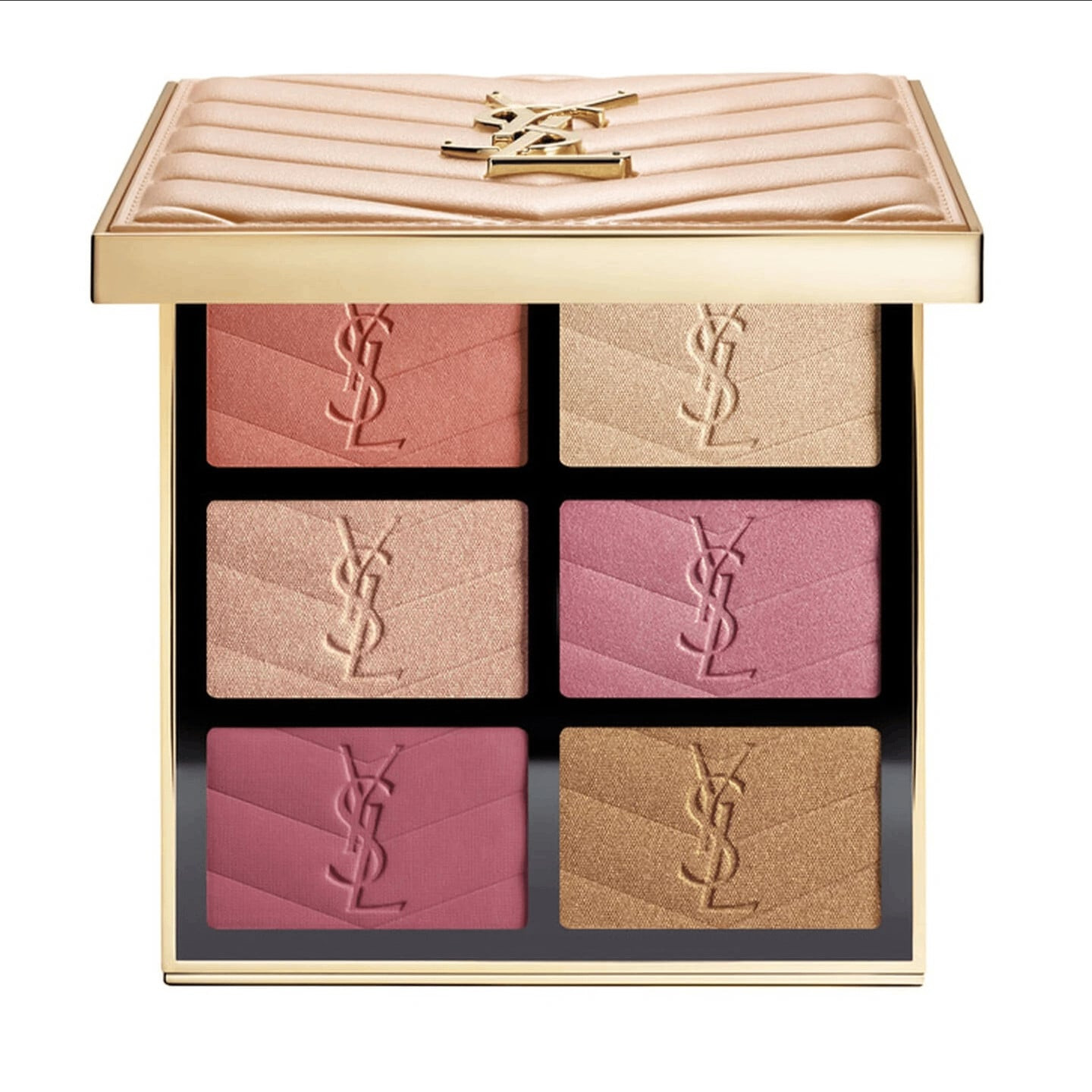 Makiyaj üçün palet YSL Golden Oasis üz üçün Couture Blush & Highlighter - 3614274510546