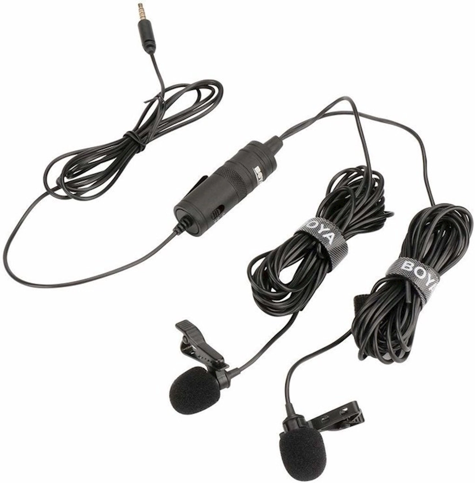 Videokamera üçün mikrofon Boya BY-M1DM Dual Lavalier