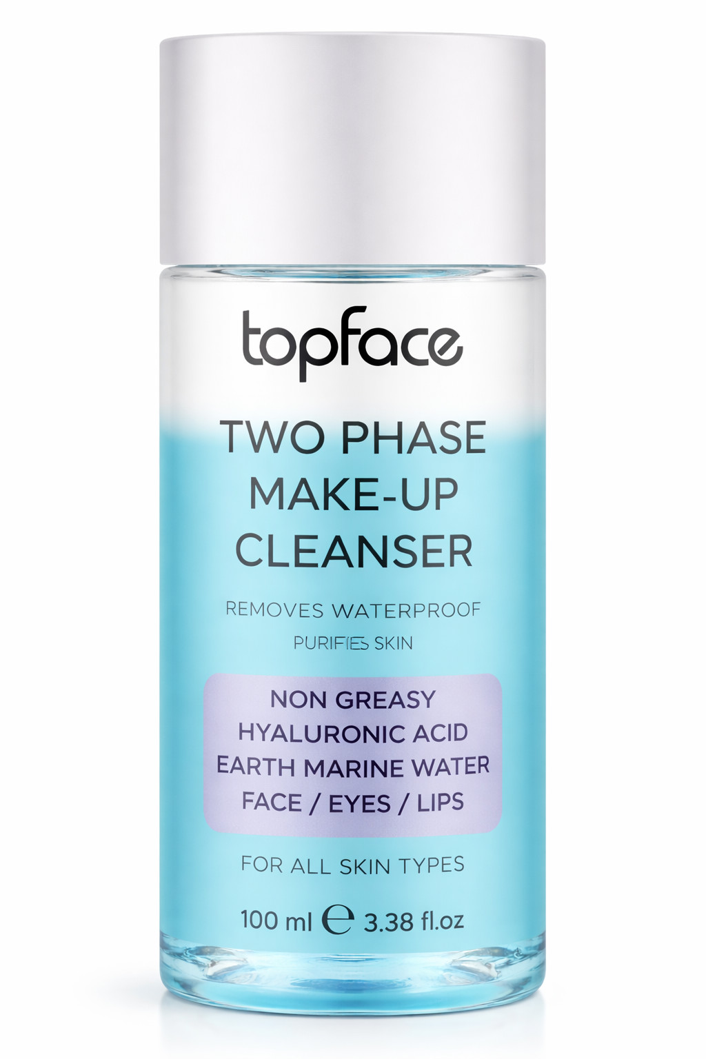 Suyadavamlı makiyajın silinməsi üçün vasitə Topface Two Phase 100 ml