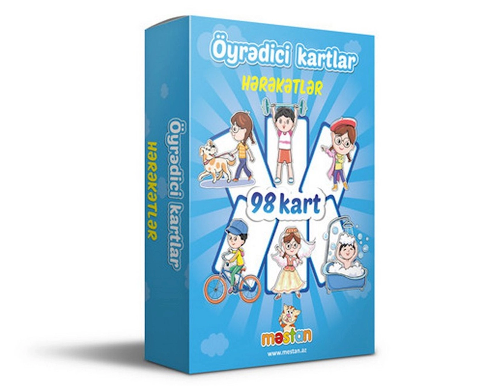 Kitab Öyrədici kartlar. Hərəkətlər