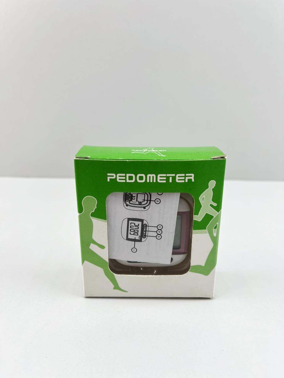 Pedometr, plastik, ağ/çəhrayı