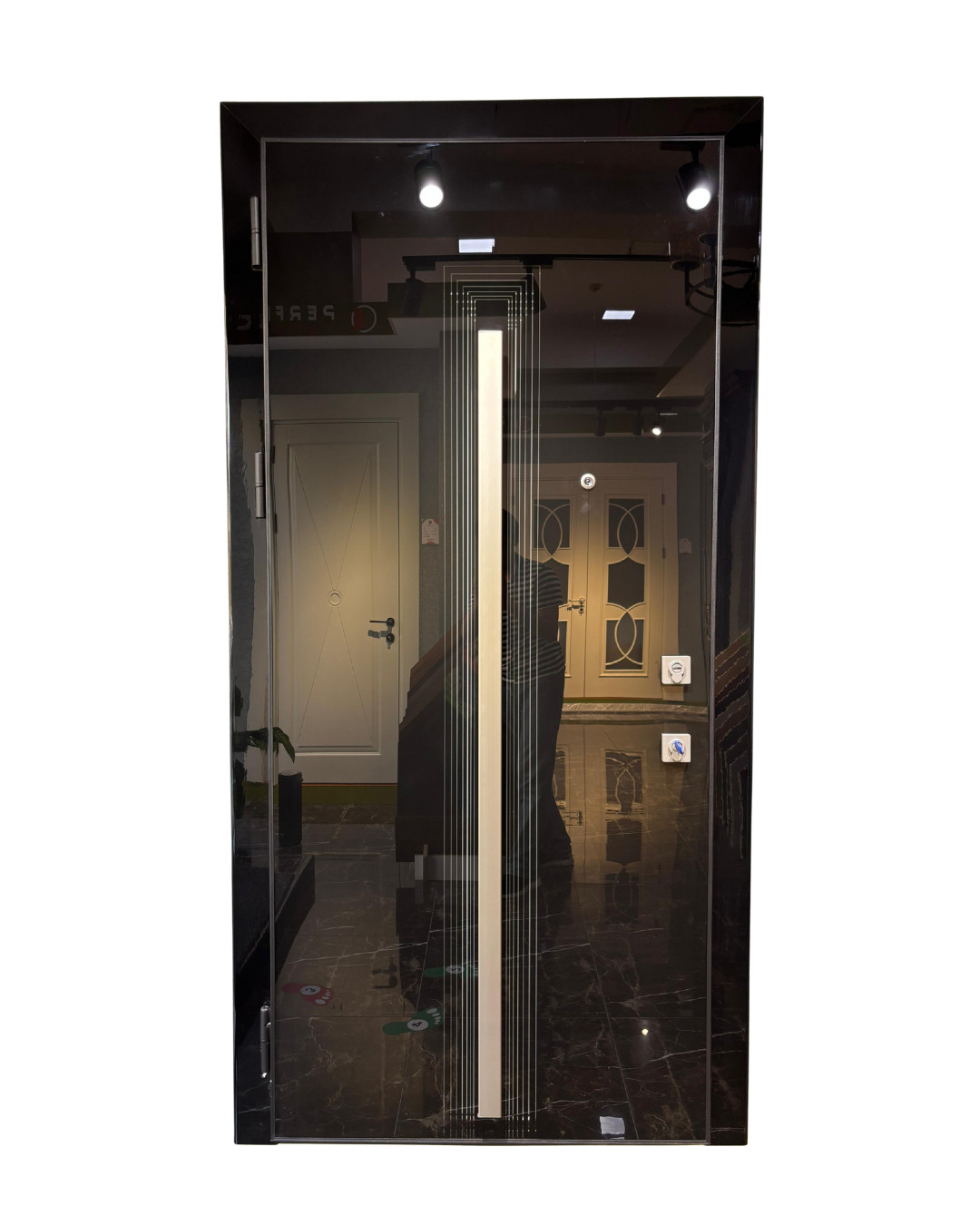 Giriş qapısı Odo Light 16055372, 220x100 sm, qara