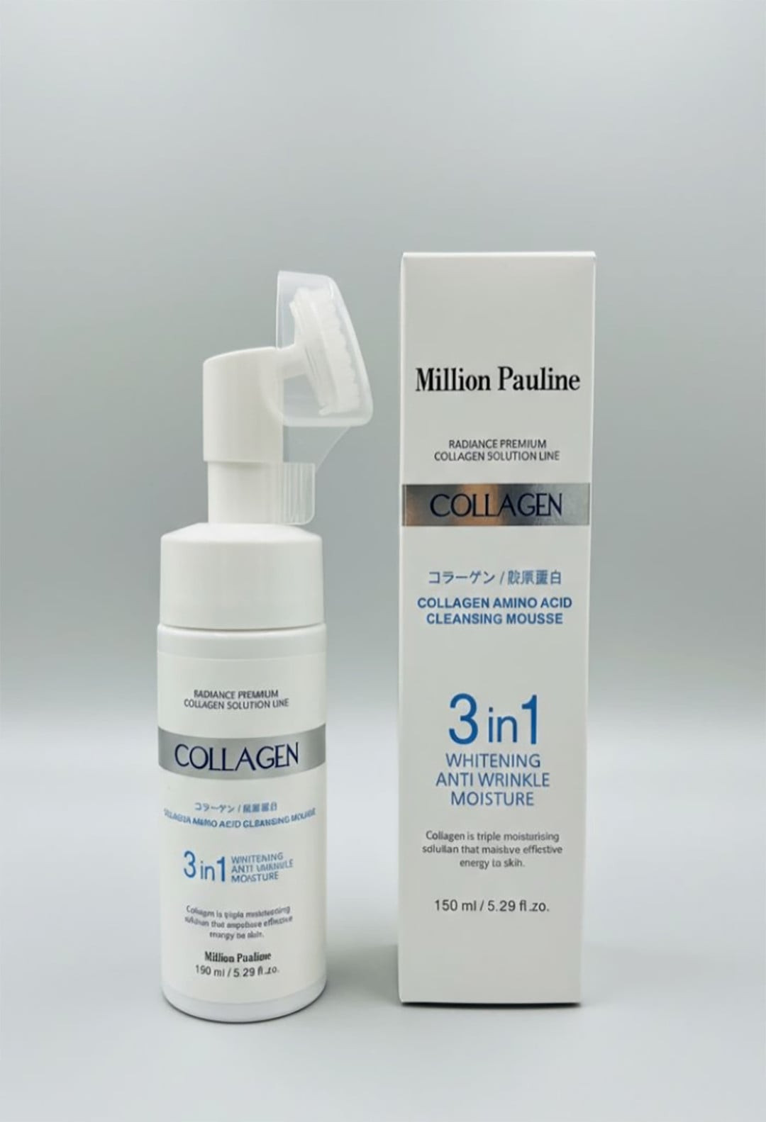 Üz üçün muss Million Pauline Collagen 3‑in‑1, ağardıcı, qırış əleyhinə və nəmləndirici, 150 ml