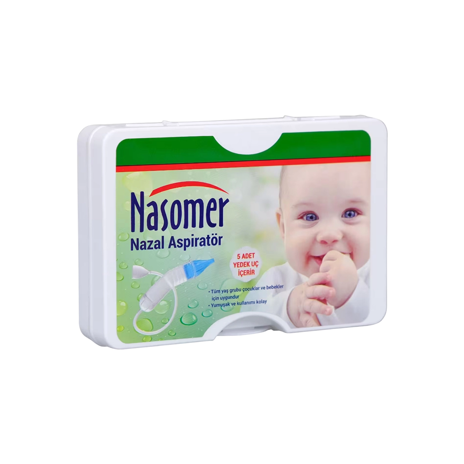 Burun aspiratoru Nasomer, 5 taxma ilə