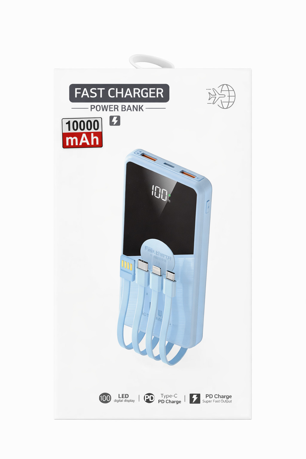 Xarici akkumulyator Fast Charger Power Bank PD 10000 mAh