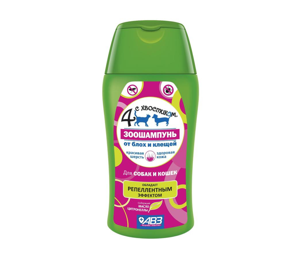Bit və gənə əleyhinə şampun, pişiklər və itlər üçün, 180 ml