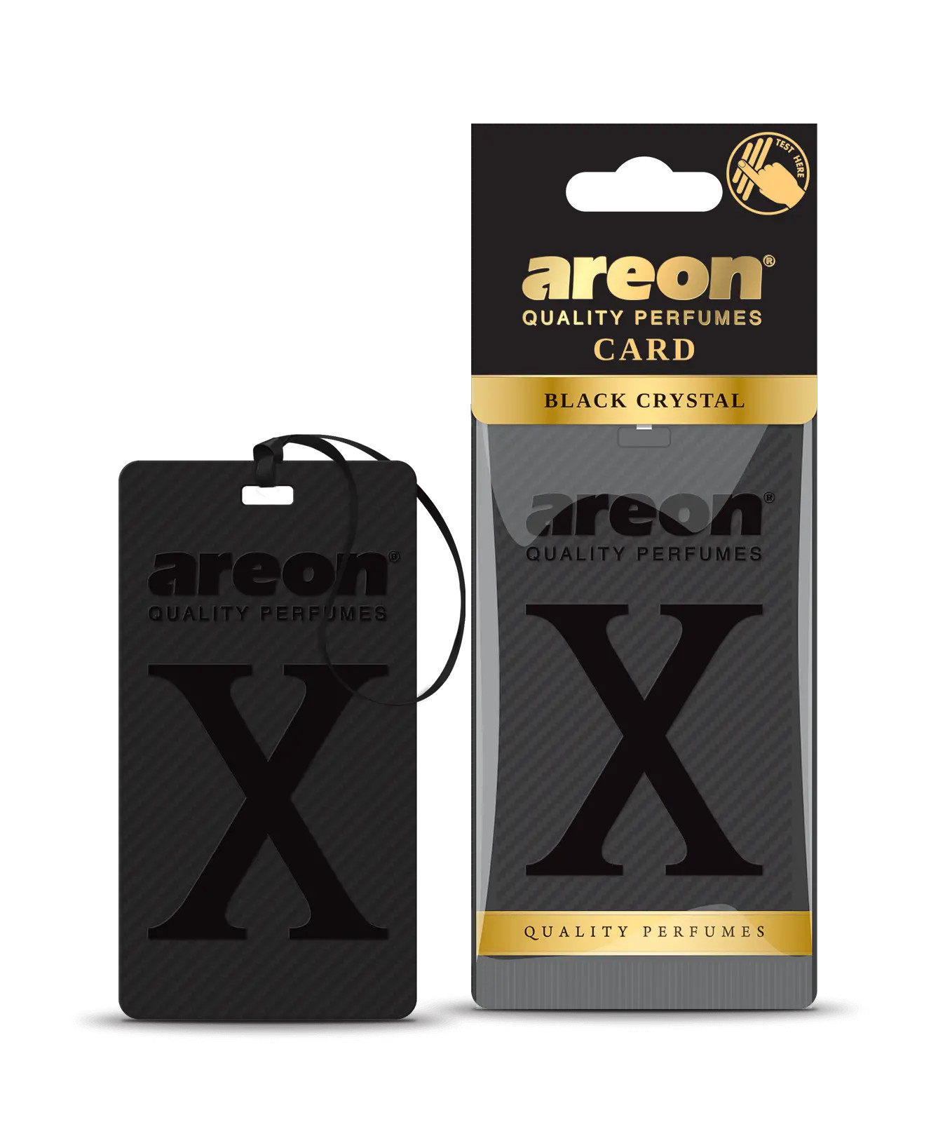 Aromatlaşdırıcı avtomobil üçün Areon X Card Black Crystal